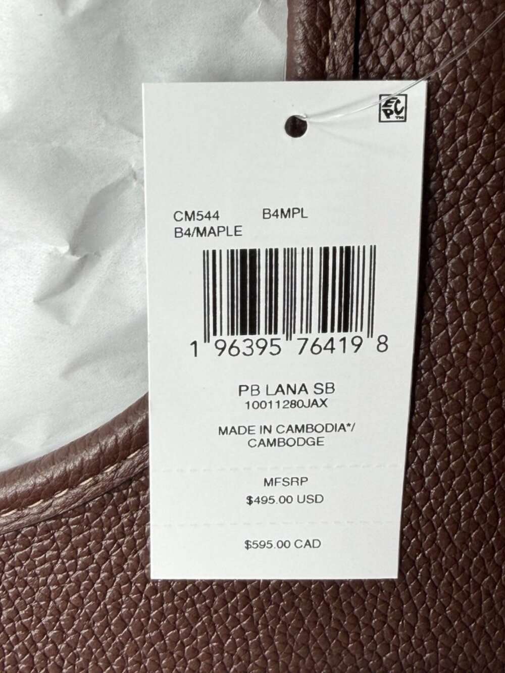 Coach Women’s Lana Large Leather Shoulder Bag - Maple - Picture 8 of 8